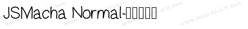 JSMacha Normal字体转换